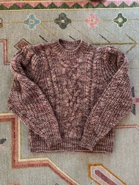 Isabel Marant Etoile Cable Knit Speckled Sweater Size L